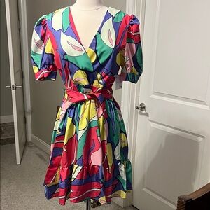 NWT Multicolor Wrap Dress